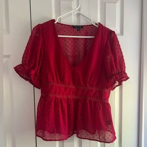 Red Francesca’s top